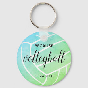 Söt, gipografi för volleyball nyckelring
