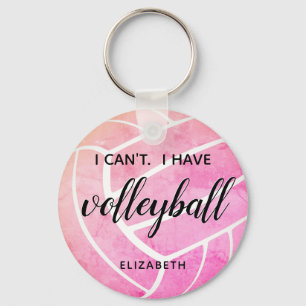 söt gipografi jag inte kan ha volleyball nyckelring