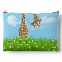 Söt Giraff i Grönt Gräs