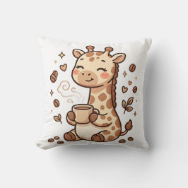 Söt Giraff Kaffeekast Kudd Kudde