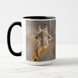 Söt Giraff med ett Leende Vilda Djur Safari Djur Mugg