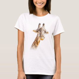 Söt Giraff Modernt Djur T Shirt