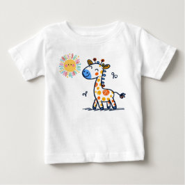 Söt Giraff & Solsken – Barn T-Shirt