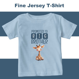 Söt giraff storebror blå t shirt