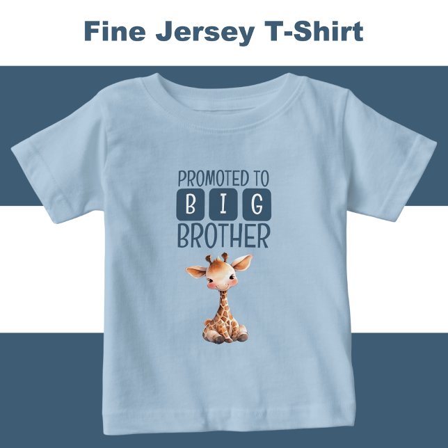 Söt giraff storebror blå t shirt (Skapare uppladdad)