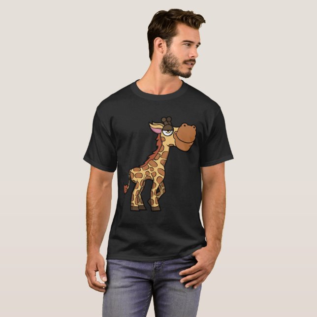 Söt Giraff T Shirt (Hel framsida)