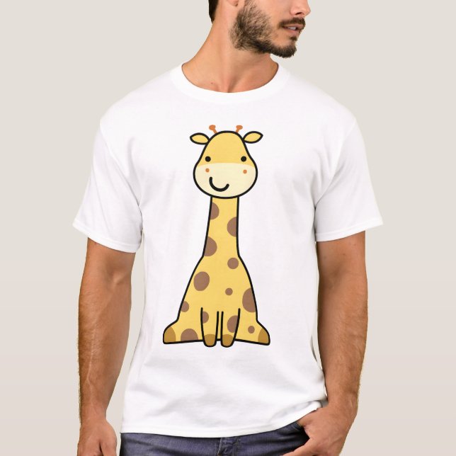 Söt Giraff T Shirt (Framsida)