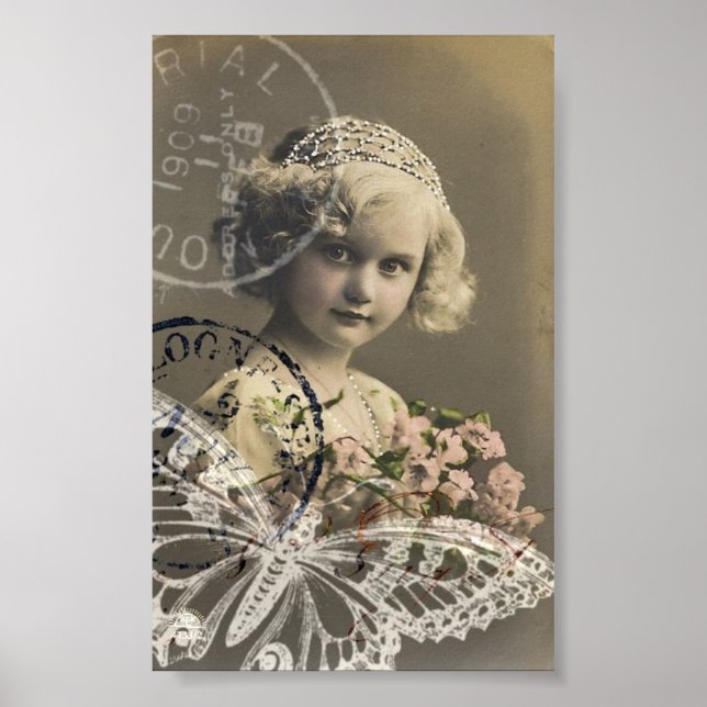 Söt Girl Girl Collage Poster (Framsidan)