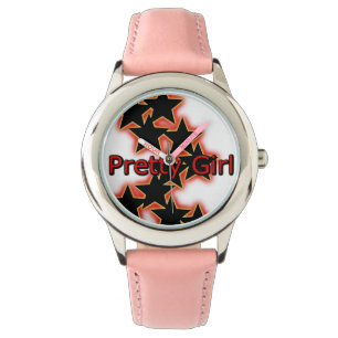 Söt Girl Swag Bezel med Rosa Nummer Armbandsur