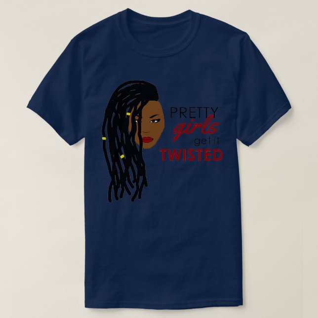 Söt Girls Bära Locs T Shirt (Design framsida)