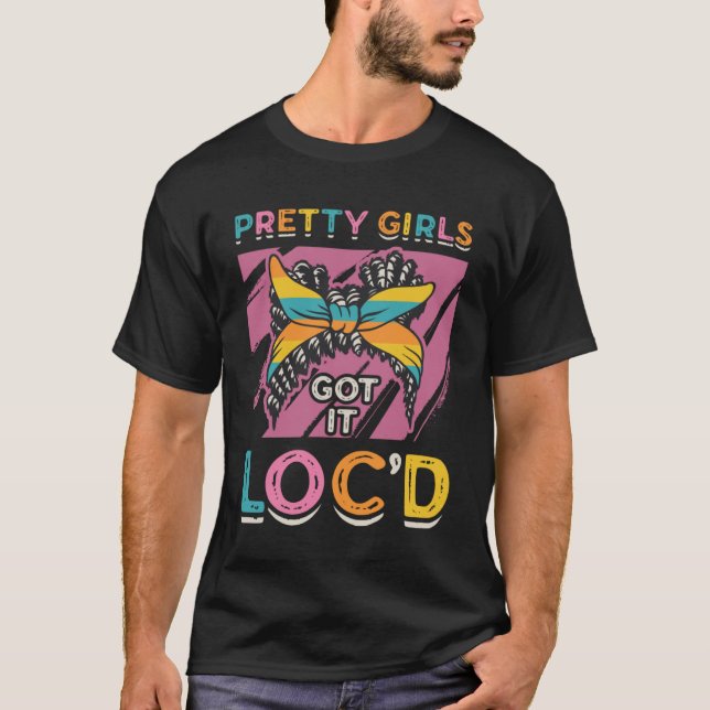 Söt Girls Har It Locd Dreadlock Melanin Black Q T Shirt (Framsida)