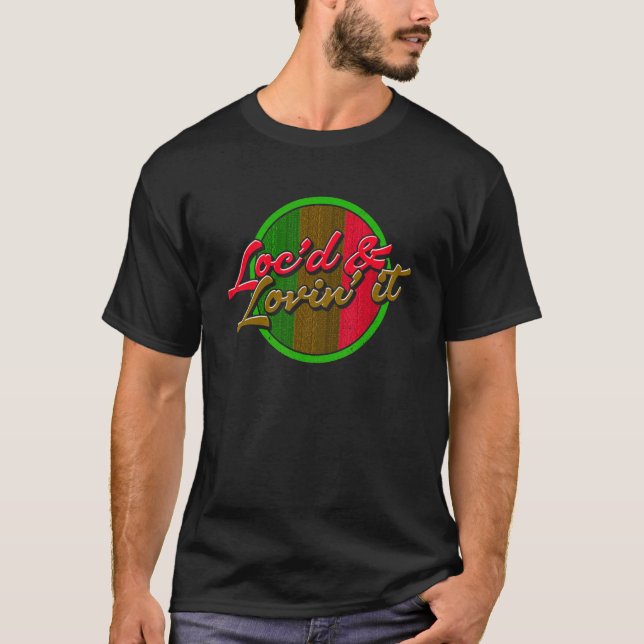 Söt Girls Har It Loc'd Melanin Afro Locs Dread T Shirt (Framsida)