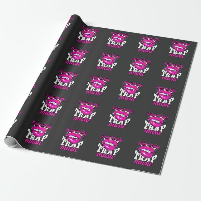 Söt Girls kärlek Trap Music Hip hop Dancing Woman Presentpapper (Utrullad)