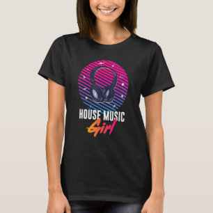 Söt Girls like House Music Retro House Music Gi T Shirt
