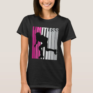 Söt Girls Rosa Limitless Roller Skal Inline T Shirt