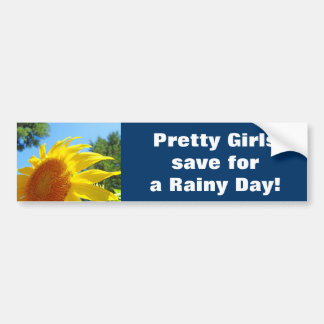 Söt Girls spara för en Rainy Day! Bildekal