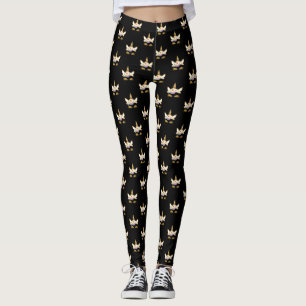 Söt Girly ,Black, Unicorn Leggings
