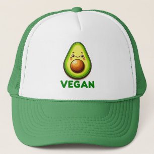 Söt Glad Avokado Vegansk Livsstil Keps