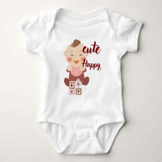 Söt Glad Baby Bodysuit – Bedårande Bebis . T Shirt