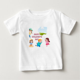 Söt Glad barnens dag T- skjorta för barn T Shirt