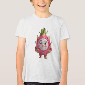 Söt Glad Drakfrukt 3D Karaktär T-shirt