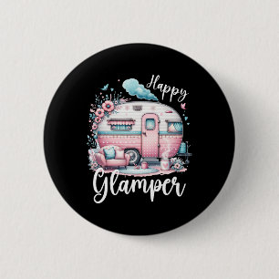 Söt Glad Glamour Tält Stugsemester Glamping Knapp