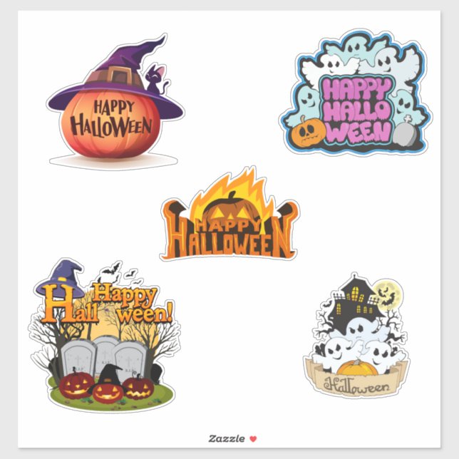 Söt Glad Halloween  Klistermärken (Ark)