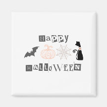 Söt Glad Halloween Pumpa & Katt Höst