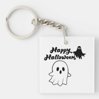 Söt Glad Halloween Spökena Nyckelring