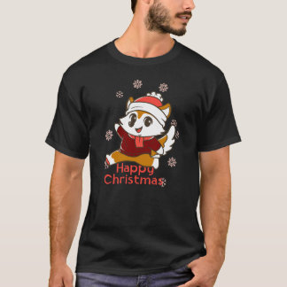 Söt Glad Jul Festlig Högtid Sött Karaktär T Shirt