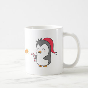 Söt Glad Jul Pingvin Karamellpinne För Barn Kaffemugg
