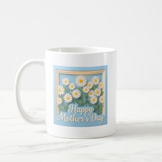Söt Glad mors dag  Kaffemugg (Vänster)