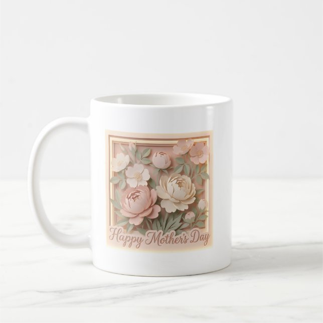 Söt Glad mors dag  Kaffemugg (Vänster)