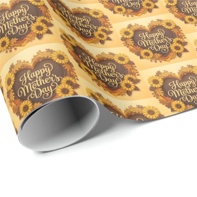Söt Glad mors dag klinker  Presentpapper (Rullad Hörn)