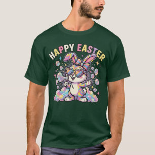 Söt Glad Påskharen med Vårkänslor T Shirt