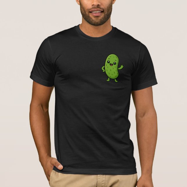 Söt Glad Pickle Kawaii Tecknad - Anpassningsbar  T Shirt (Framsida)