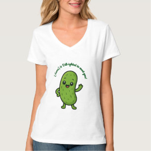 Söt Glad Pickle Kawaii Tecknad - Anpassningsbar T Shirt