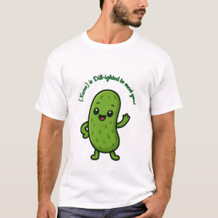 Söt Glad Pickle Kawaii Tecknad - Anpassningsbar T Shirt