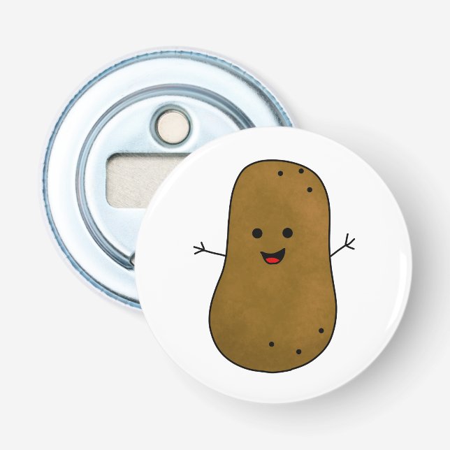 Söt Glad Potatis Flasköppnare (Framsidan)