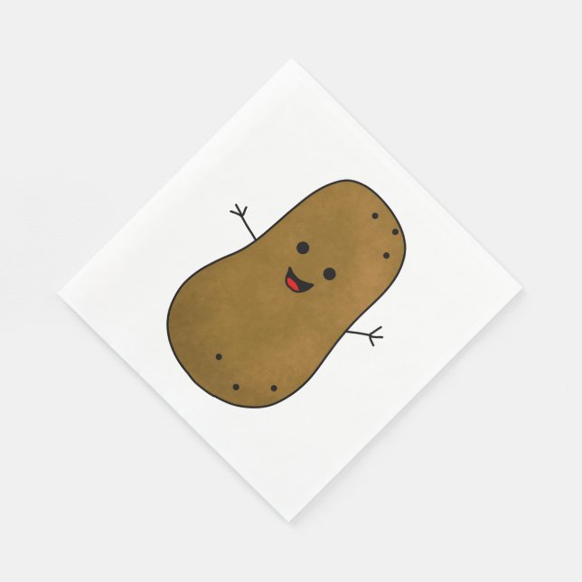 Söt Glad Potatis Pappersservett (Hörn)