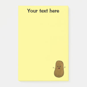 Söt Glad Potatis Personlig Post-it Block
