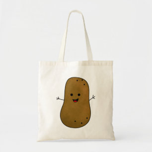Söt Glad Potatis Tygkasse
