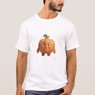 Söt Glad Pumpa 3D Karaktär T-shirt