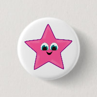 Söt Glad Rosa Stjärna