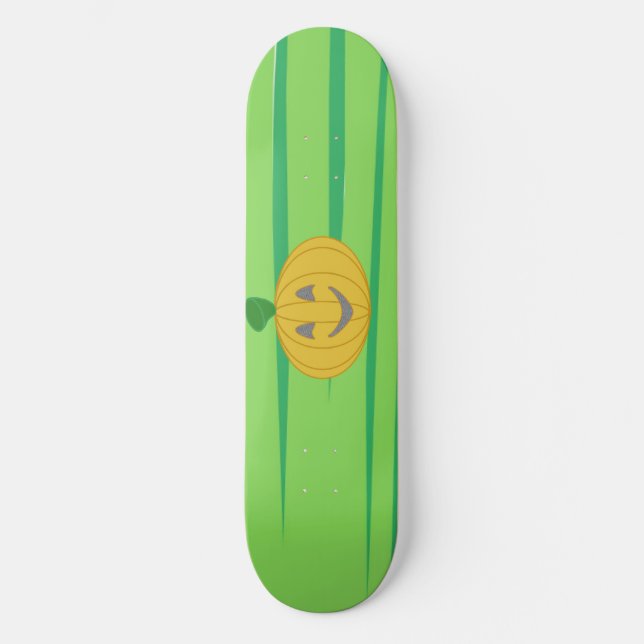 Söt Glad Skördpumpa Orange Mini Skateboard Bräda 18,5 Cm (Framsida)