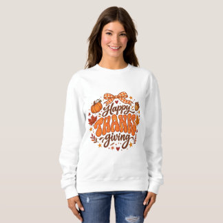 Söt Glad Thanksgiving Pumpa Lönnlöv Höst Ar T Shirt