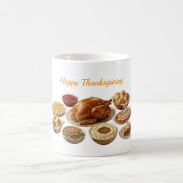 Söt Glad Thanksgiving Skördefest Kafferätt Kaffemugg