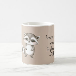 Söt Glad Tvättbjörn Ljusa Sidan av Livet Kaffemugg