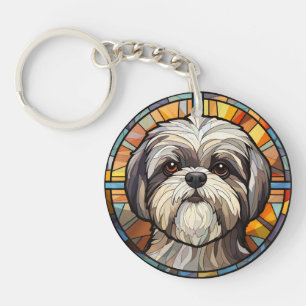 Söt glasaktigt Hund Shih Tsu