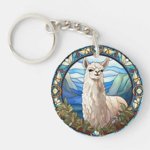 Söt glasaktigt Llama